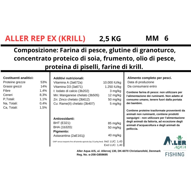Aller Aqua Fishing Rep Ex - Krill