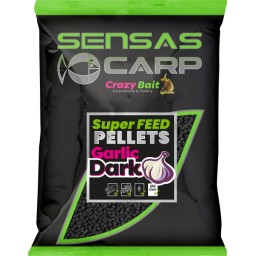 Sensas Super Feed Pellet Garlic Dark 650 G