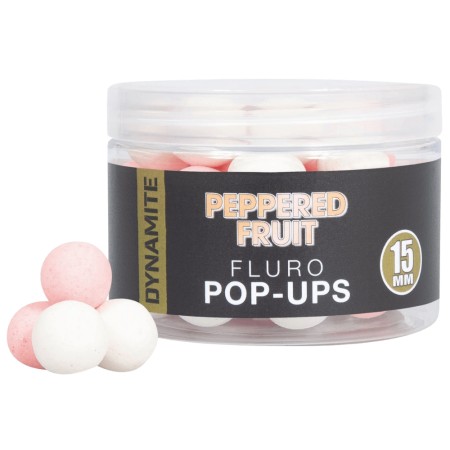 Dynamite Baits Fluoro Pop-Up Peppered Fruit 15mm