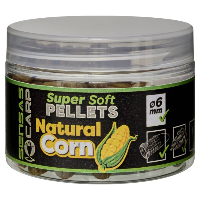 Sensas Super Soft Pellets Natural Corn