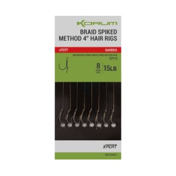 Korum Braid Spiked Method 4'' Hair Rigs